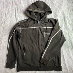 VINTAGE 2000’s DUCATI EMBROIDERED HIGH-NECK ZIP HOODIE